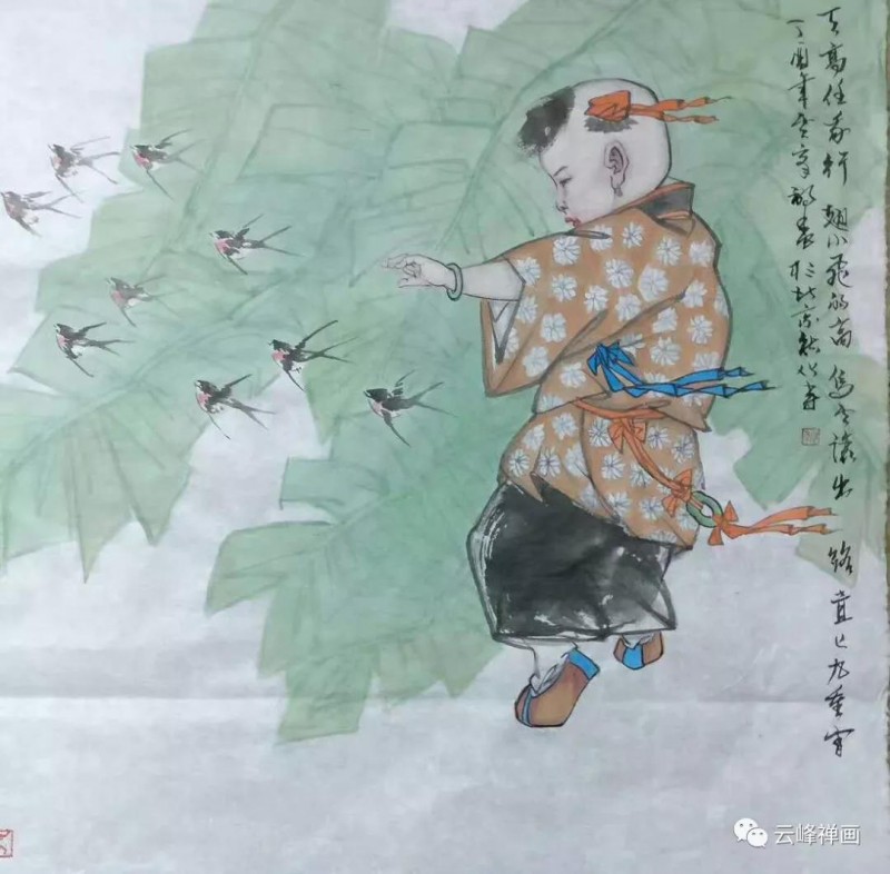 雲(yún)峰禪畫集 | 月滿明光又月缺，不知心事留多久