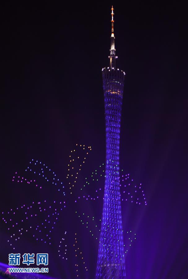 廣州:燈光璀璨夜