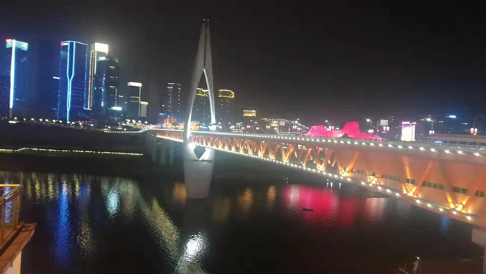 重慶山城夜景火樹(shù)銀花不夜天