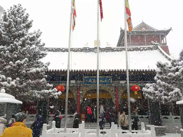 雪中五臺(tái)山