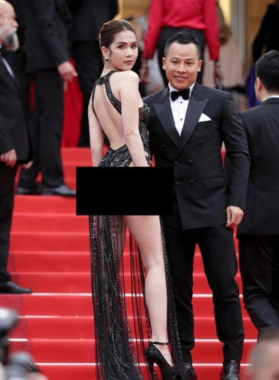女模在戛納穿大尺度禮服 或?qū)⒈恢亓P