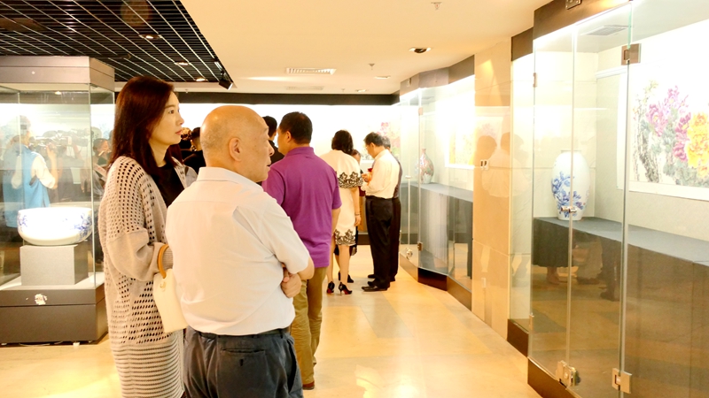 著名旅日畫家劉元紅“牡丹之歌”主題系列作品展開幕