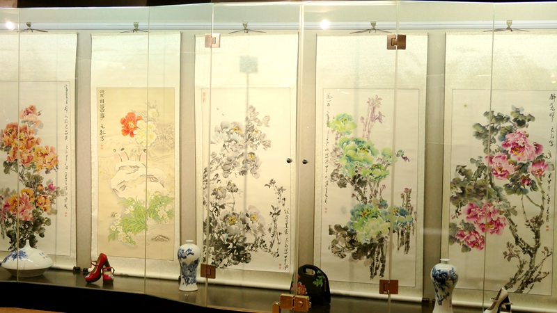 著名旅日畫家劉元紅“牡丹之歌”主題系列作品展開幕