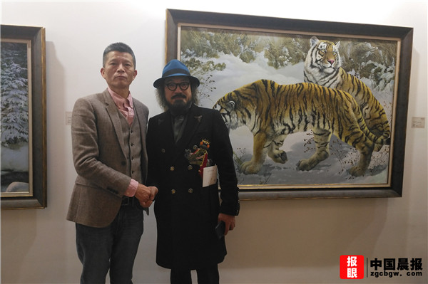 中國晨報(bào)管理層應(yīng)邀出席“丹青傳情”藝術(shù)家作品聯(lián)展上海開幕式
