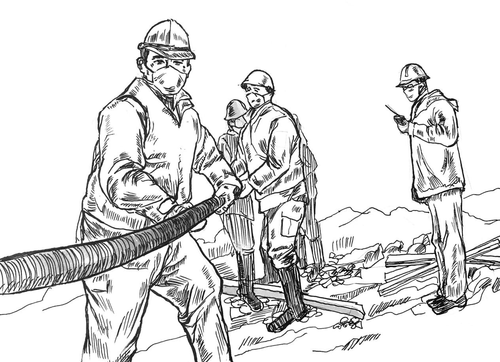 武漢高校教師鋼筆畫(huà)記錄戰(zhàn)“疫”瞬間