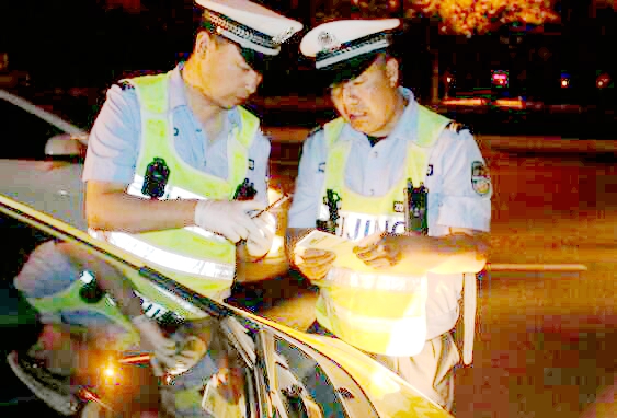 山西忻州交警二大隊，忻府最美風景線