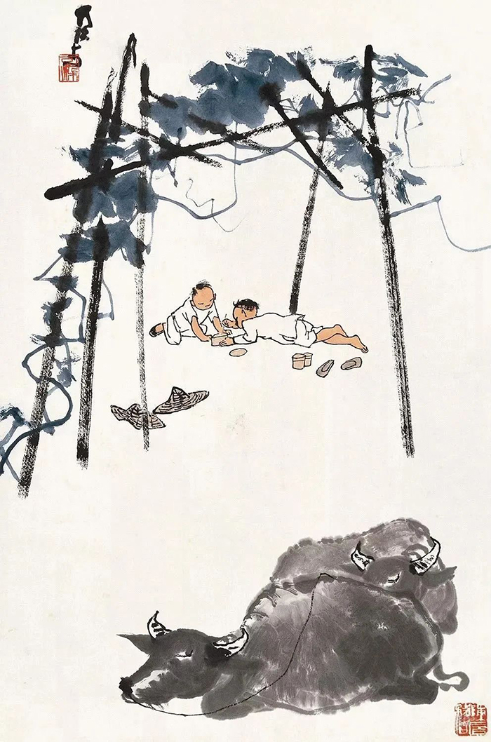 齊白石傳授筆法三昧：抓緊了，不要掉下來