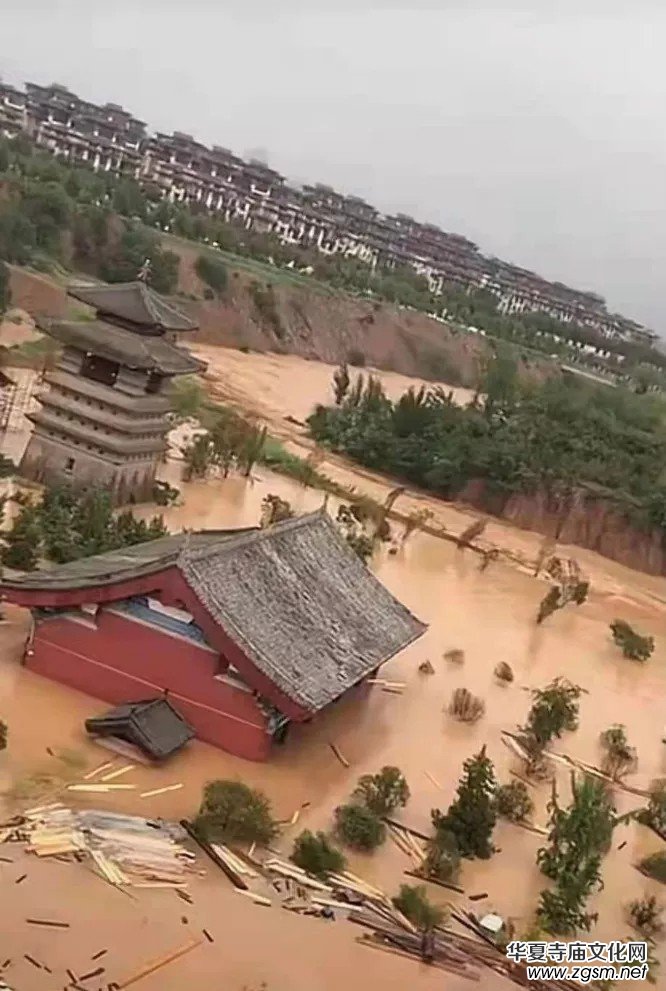 暴雨下的滎陽洞林寺受災(zāi)實(shí)況，千年古剎災(zāi)后修建迫在眉睫