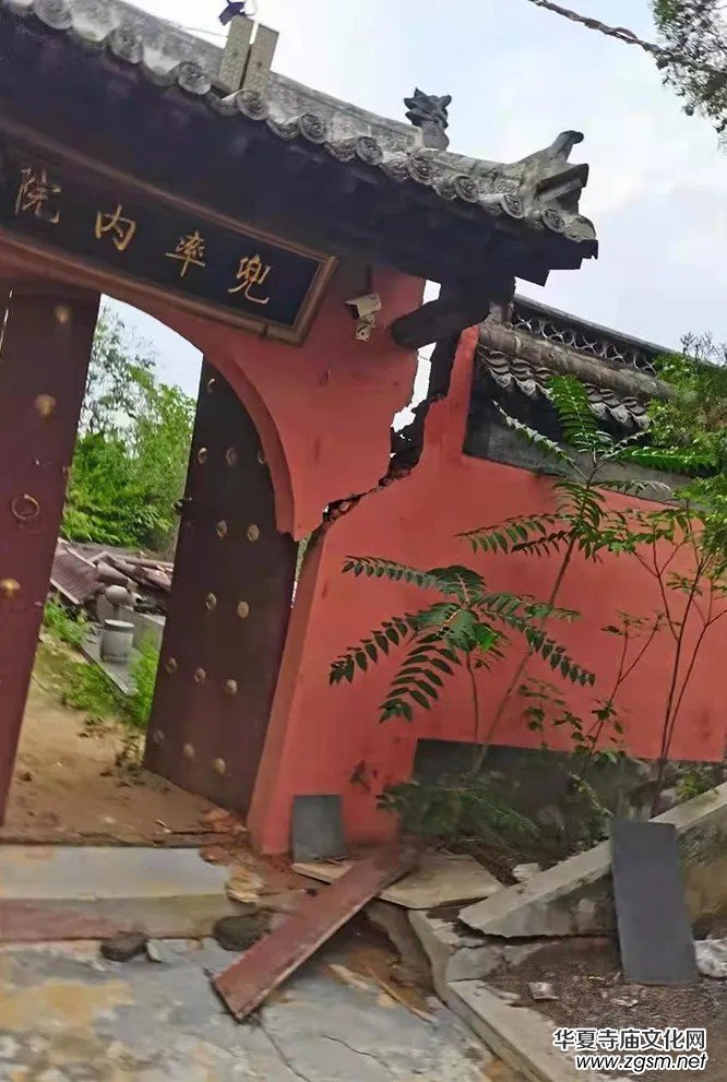 暴雨下的滎陽洞林寺受災(zāi)實(shí)況，千年古剎災(zāi)后修建迫在眉睫