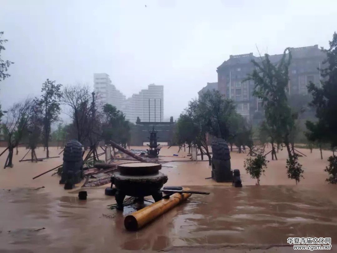 暴雨下的滎陽洞林寺受災(zāi)實(shí)況，千年古剎災(zāi)后修建迫在眉睫