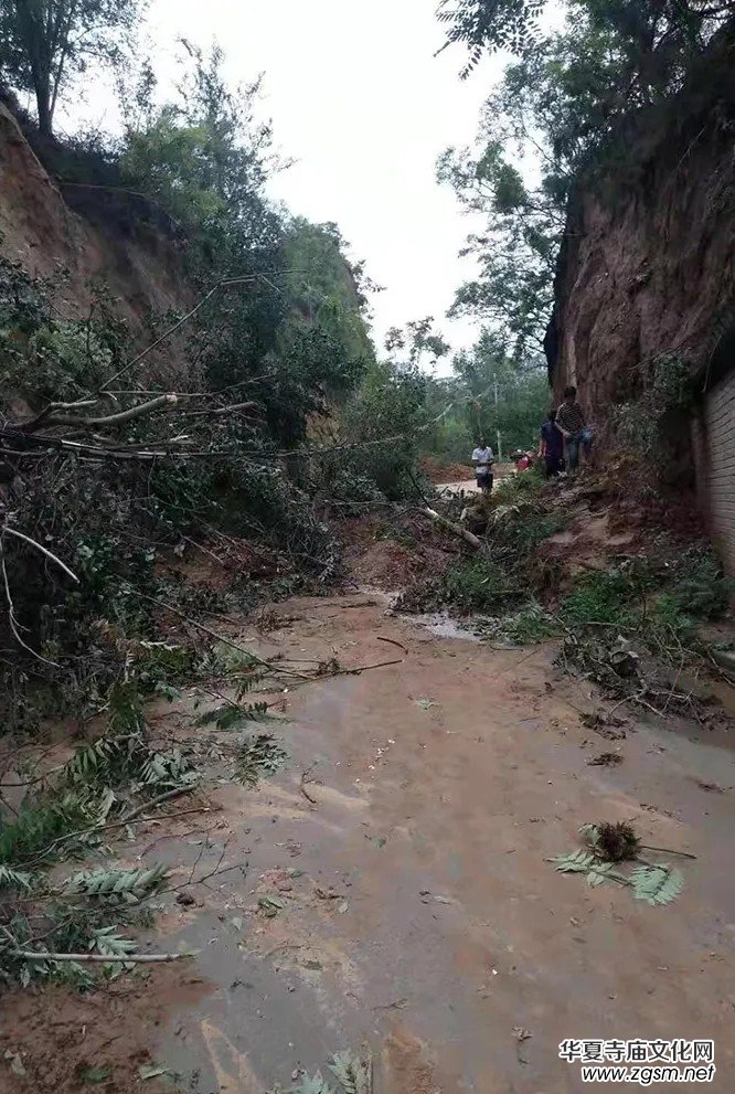 暴雨下的滎陽洞林寺受災(zāi)實(shí)況，千年古剎災(zāi)后修建迫在眉睫