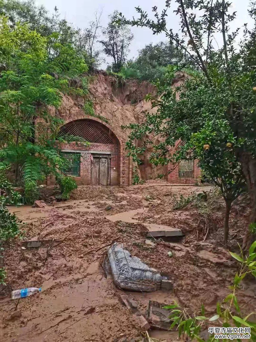 暴雨下的滎陽洞林寺受災(zāi)實(shí)況，千年古剎災(zāi)后修建迫在眉睫