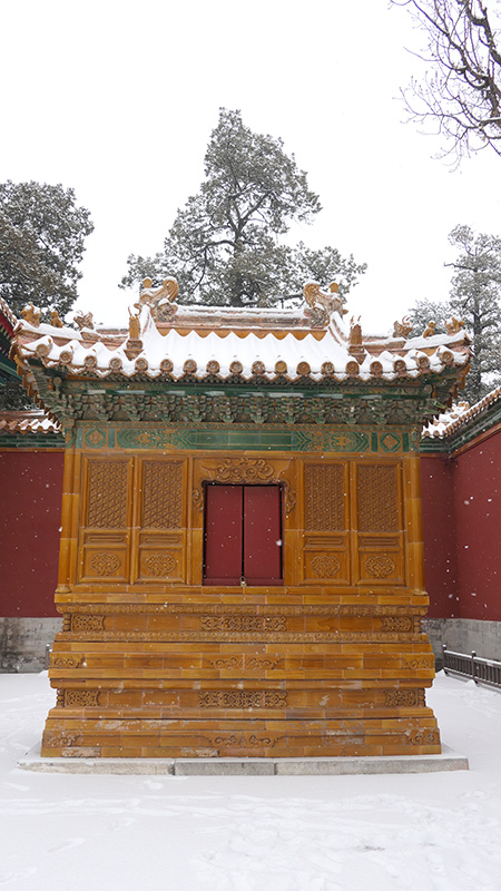 雪中景山公園、故宮