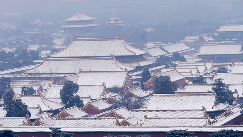 雪中景山公園、故宮——李月攝影