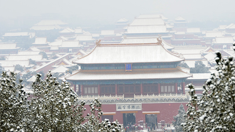 雪中景山公園、故宮——李月攝影