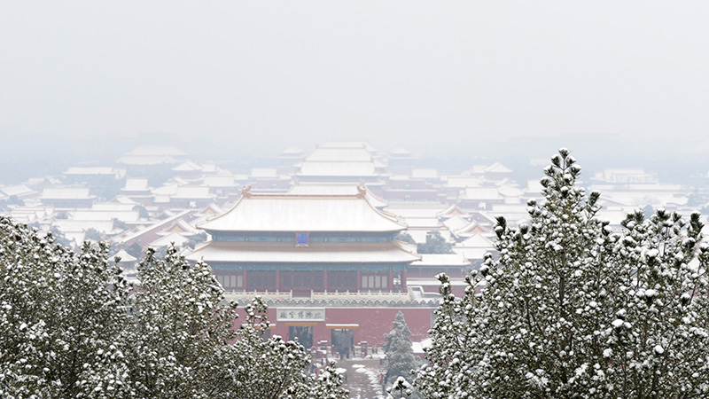 雪中景山公園、故宮——李月攝影