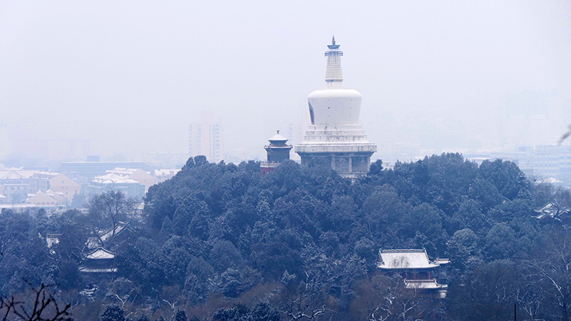 雪中景山公園、故宮——李月攝影