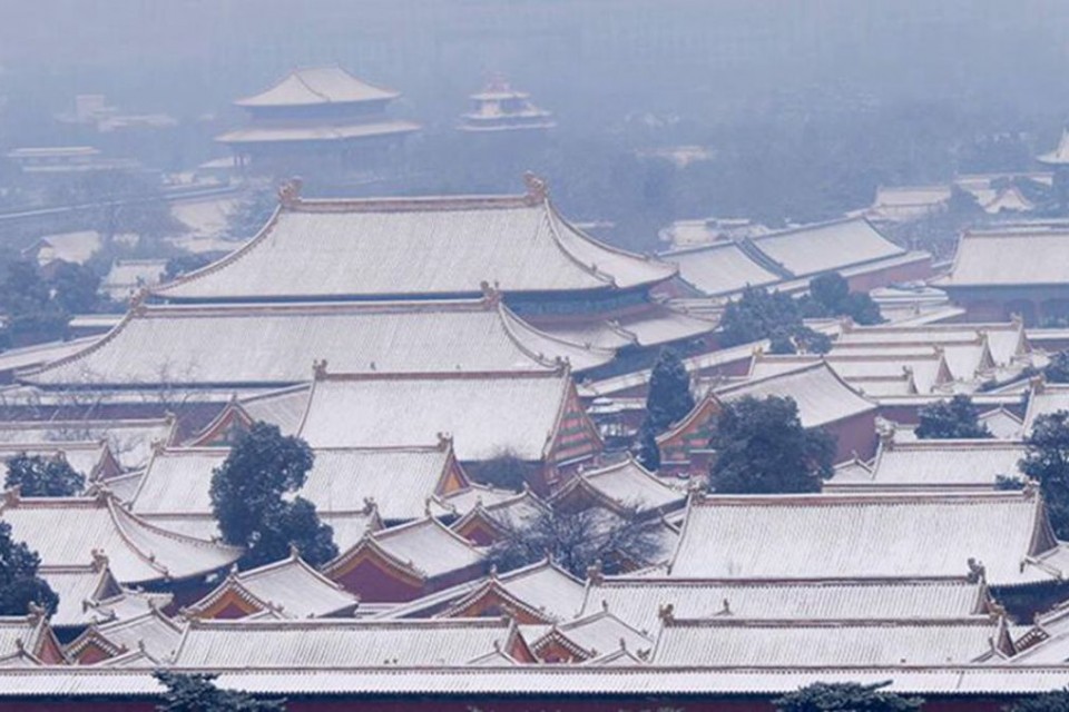 雪中景山公園、故宮——李月攝影