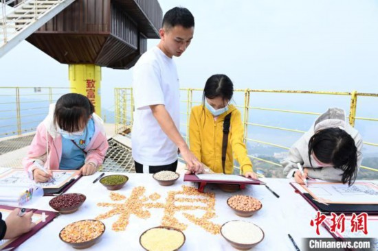老師正在為學(xué)生進(jìn)行指導(dǎo)。 陳超 攝