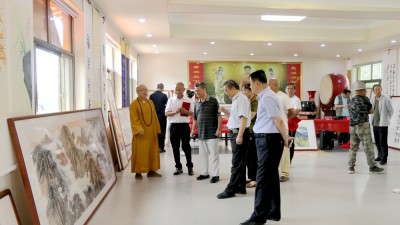 淄博竹林寺舉行迎七一佛陀山竹林書畫雅集