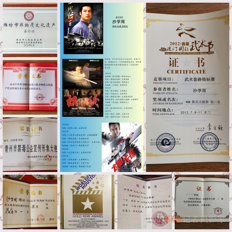 武術(shù)名家知名電影演員、導(dǎo)演、制片人沙學(xué)周 
