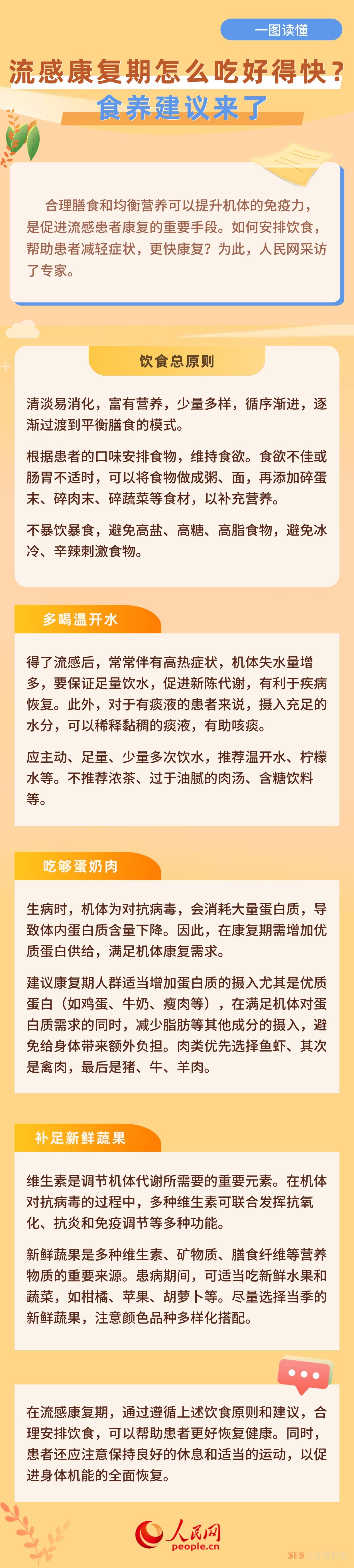 流感康復(fù)期怎么吃好得快？食養(yǎng)建議來了