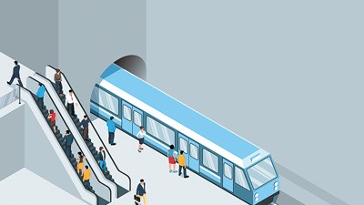 “左行右立”含隱患   乘地鐵扶梯，習(xí)慣該改啦！