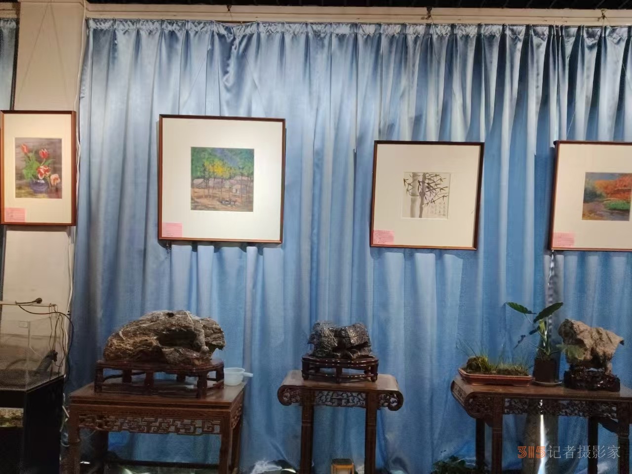 彩墨寄情 藝脈傳承 馬軍李靖師生作品展在淮北舉行