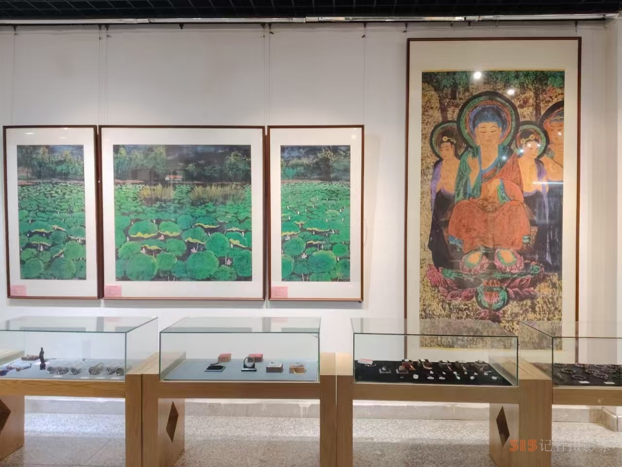 彩墨寄情 藝脈傳承 馬軍李靖師生作品展在淮北舉行